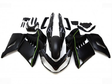 Buy 2007-2009 Matter Black Green Lines Kawasaki GTR1400/ZG1400 Motorcycle Fairings UK