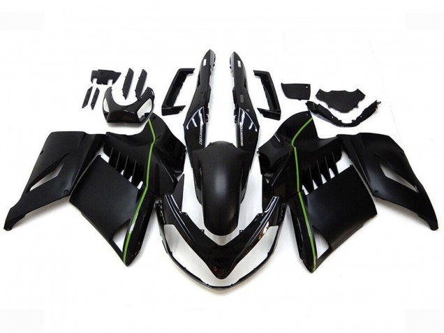 2007-2009 Matter Black Green Lines Kawasaki GTR1400/ZG1400 Motorcycle Fairings UK