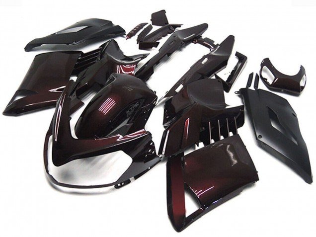 2007-2009 Maroon Red Black Kawasaki GTR1400/ZG1400 Motorcycle Fairings UK