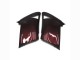 2007-2009 Maroon Red Black Kawasaki GTR1400/ZG1400 Motorcycle Fairings UK