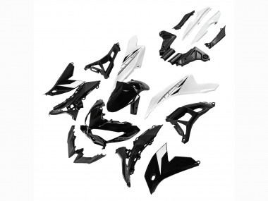 Buy 2022-2025 Glossy Black White Kawasaki Versys 650 Motorcycle Fairings UK