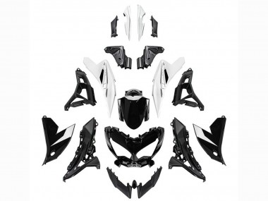 Buy 2022-2025 Glossy Black White Kawasaki Versys 650 Motorcycle Fairings UK
