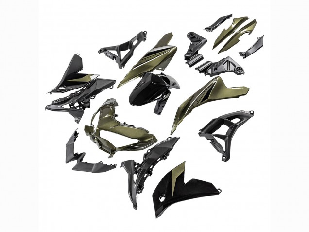 2022-2025 Dark Green Black Kawasaki Versys 650 Motorcycle Fairings UK