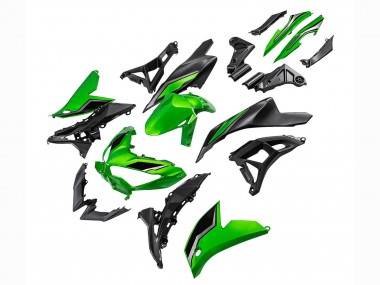 Buy 2022-2025 Green Glossy Black Kawasaki Versys 650 Motorcycle Fairings UK