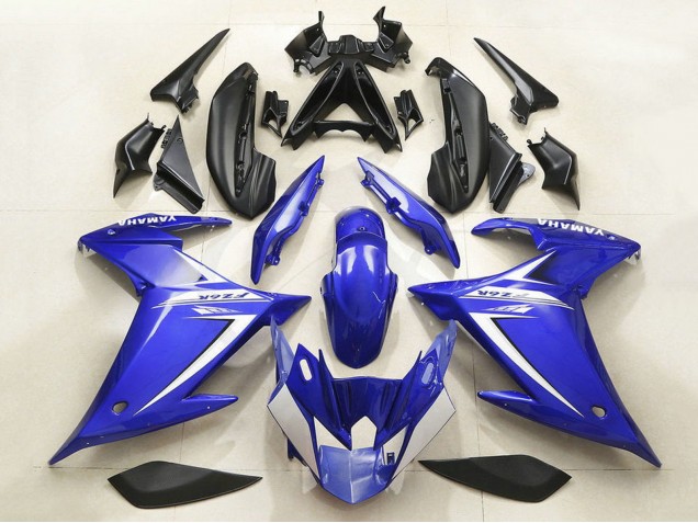 2009-2015 Blue White Yamaha FZ6R Motorcycle Fairing UK