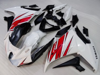 Buy 2009-2015 White Red Black Yamaha FZ6R Motorcycle Fairings UK