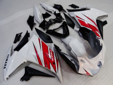 Buy 2009-2015 White Red Black Yamaha FZ6R Motorcycle Fairings UK