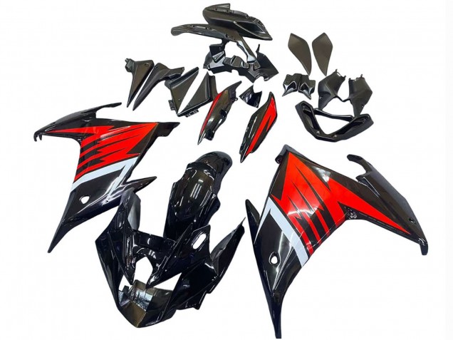 2009-2015 Black Red White Yamaha FZ6R Motorcycle Fairing UK