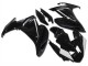 2009-2015 Glossy Black White Yamaha FZ6R Motorcycle Fairings UK