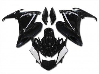 Buy 2009-2015 Glossy Black White Yamaha FZ6R Motorcycle Fairings UK