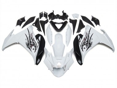 Buy 2009-2015 White Black Yamaha FZ6R Motorcycle Fairings UK