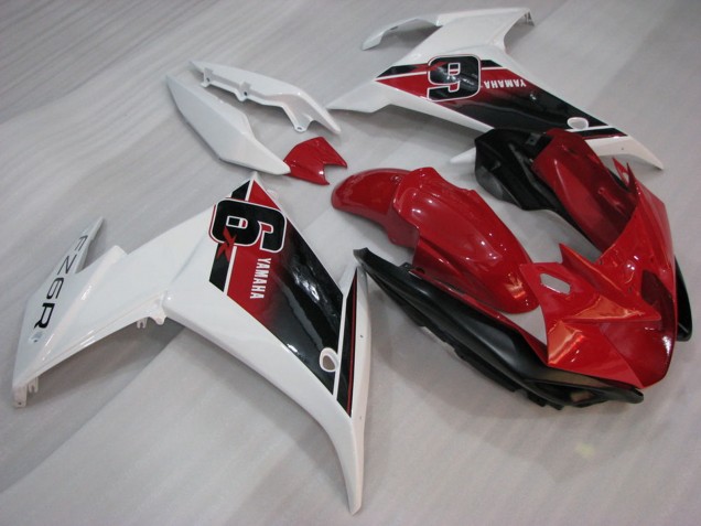 2009-2015 Red White Black 6 Yamaha FZ6R Motorcycle Fairings UK