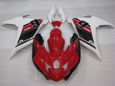 Buy 2009-2015 Red White Black 6 Yamaha FZ6R Motorcycle Fairings UK
