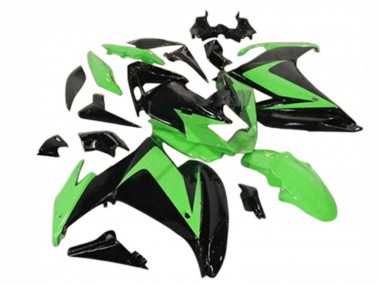 Buy 2009-2015 Glossy Black Green Yamaha FZ6R Motorcycle Fairings UK
