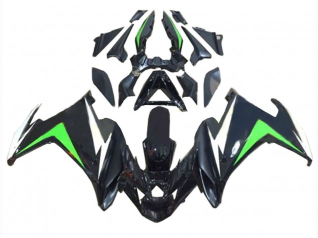 2009-2015 Black White Green Yamaha FZ6R Motorcycle Fairings UK