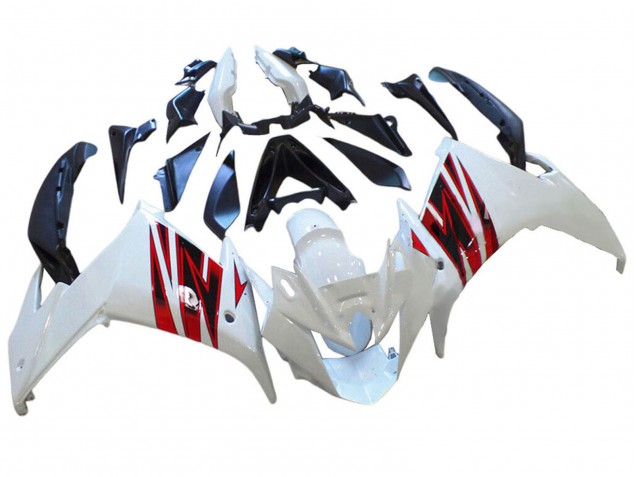 2009-2015 White Red Yamaha FZ6R Motorcycle Fairings UK