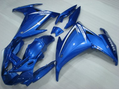 Buy 2009-2015 Blue White Yamaha FZ6R Motorcycle Fairings UK