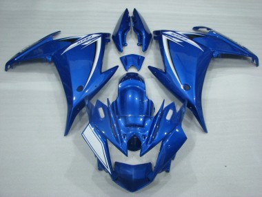 Buy 2009-2015 Blue White Yamaha FZ6R Motorcycle Fairings UK