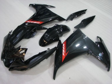 Buy 2009-2015 Glossy Black Red Yamaha FZ6R Motorcycle Fairings UK
