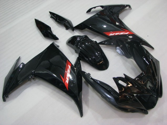 2009-2015 Glossy Black Red Yamaha FZ6R Motorcycle Fairings UK