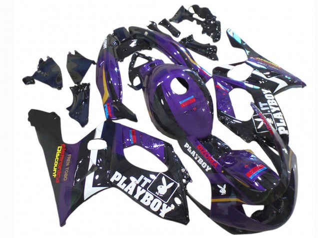 1996-2007 Dark Purple Black White Rizoma Playboy Yamaha YZF600R Thundercat Motorcycle Fairings UK