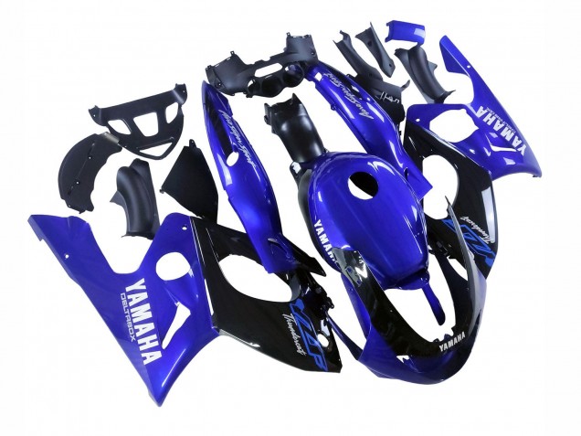 1996-2007 Blue Glossy Black Yamaha YZF600R Thundercat Motorcycle Fairings UK