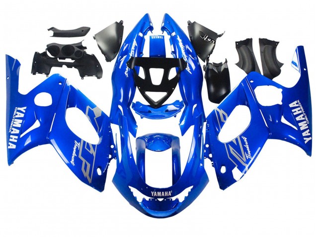 1996-2007 Blue White Silver Yamaha YZF600R Thundercat Motorcycle Fairings UK