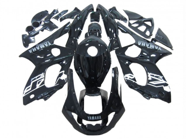 1996-2007 Glossy Black White Yamaha YZF600R Thundercat Motorcycle Fairings UK