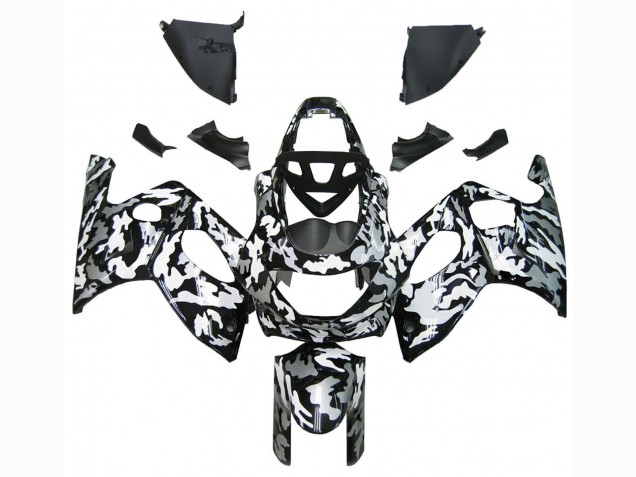 1996-2007 Black White Grey Camouflage Yamaha YZF600R Thundercat Motorcycle Fairings UK