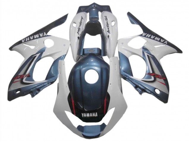 1996-2007 Dark Blue White Yamaha YZF600R Thundercat Motorcycle Fairings UK
