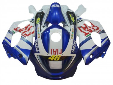 Buy 1996-2007 White Blue Red Fiat 46 Yamaha YZF600R Thundercat Motorcycle Fairings UK