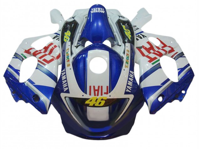 1996-2007 White Blue Red Fiat 46 Yamaha YZF600R Thundercat Motorcycle Fairings UK