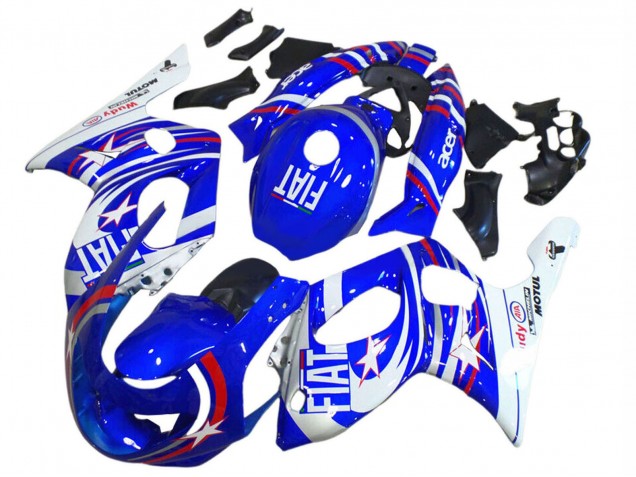 1996-2007 Blue White Silver Red Fiat Motul Yamaha YZF600R Thundercat Motorcycle Fairings UK