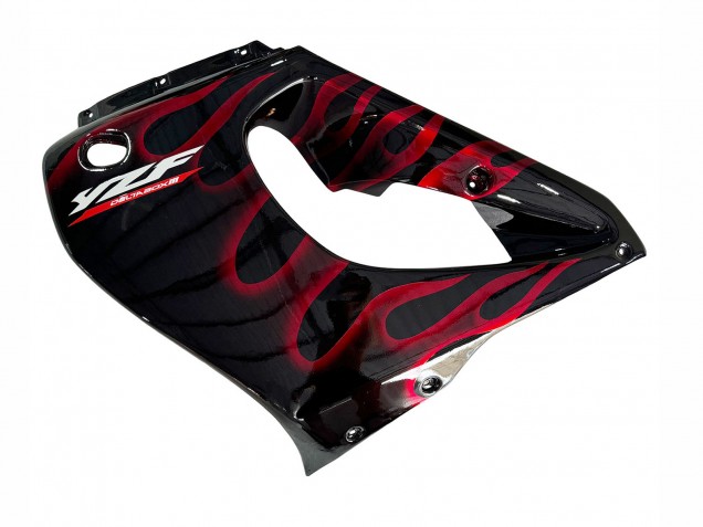 1997-2007 Black with Red Flame Yamaha YZF 1000R Thunderace Motorcycle Fairing Kits UK