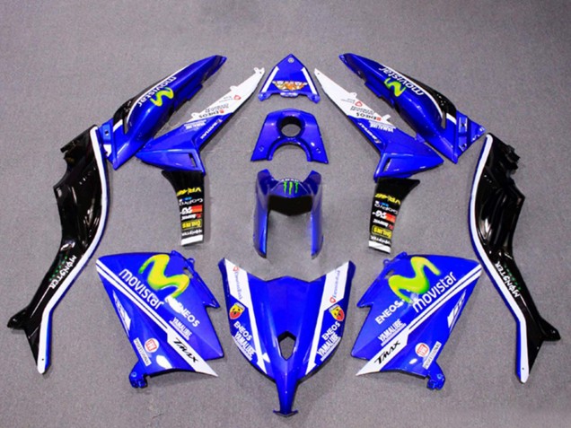 2012-2014 Blue Black White ENEOS MoviStar Yamalube Monster Yamaha TMAX530 Motorcycle Fairings UK