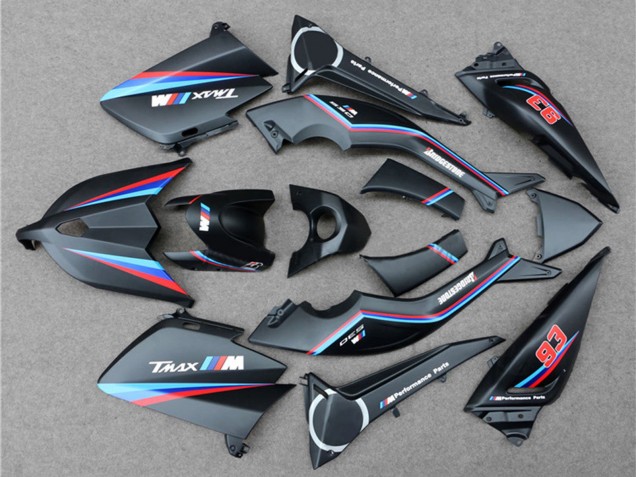 2012-2014 Matte Black Red Blue 93 Yamaha TMAX530 Motorcycle Fairings UK
