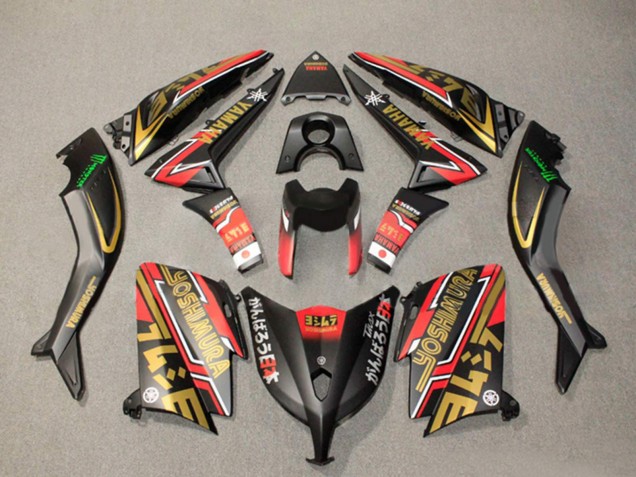 2012-2014 Matte Black Gold Red Yamaha TMAX530 Motorcycle Fairings UK