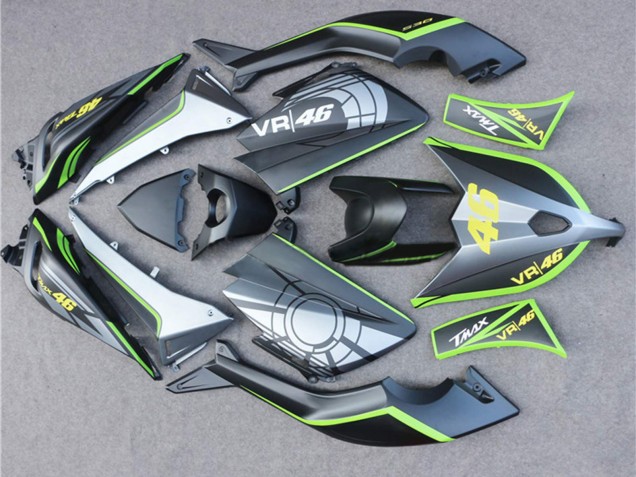 2012-2014 Matte Black Grey Lime Green 46 Yamaha TMAX530 Motorcycle Fairings UK
