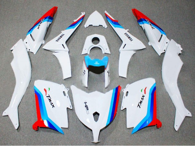 2012-2014 White Red Blue Yamaha TMAX530 Motorcycle Fairings UK