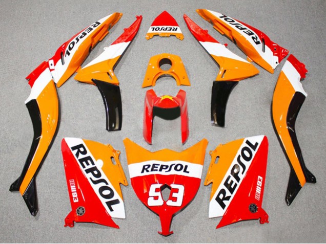 2012-2014 Red Orange White Repsol 93 Yamaha TMAX530 Motorcycle Fairings UK