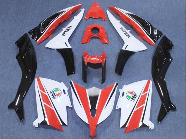 2012-2014 Red White Black Yamaha TMAX530 Motorcycle Fairing UK