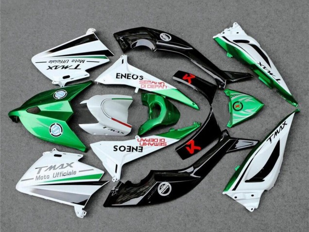 2012-2014 White Green Black Semakin Didepan ENEOS Yamaha TMAX530 Motorcycle Fairings UK