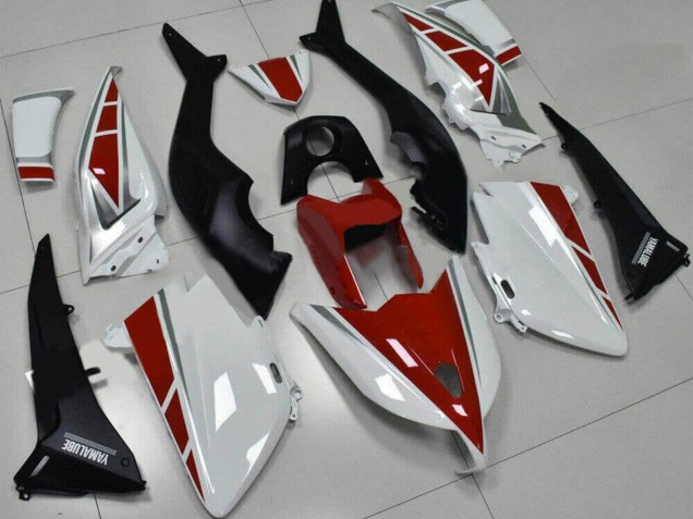2012-2014 White Red Silver Yamalube Yamaha TMAX530 Motorcycle Fairings UK