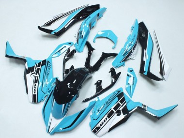Buy 2017-2021 Sky Blue Glossy Black Yamaha XMAX300 Motorcycle Fairings UK