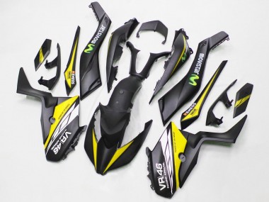 Buy 2017-2021 Matte Black Yellow MoviStar ENEOS 46 Yamaha XMAX300 Motorcycle Fairings UK