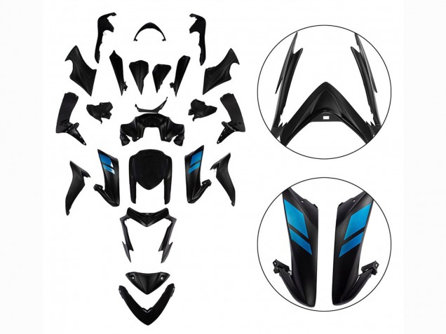 2015-2020 Black with Blue Suzuki GSX-S 1000 Motorcycle Fairings UK