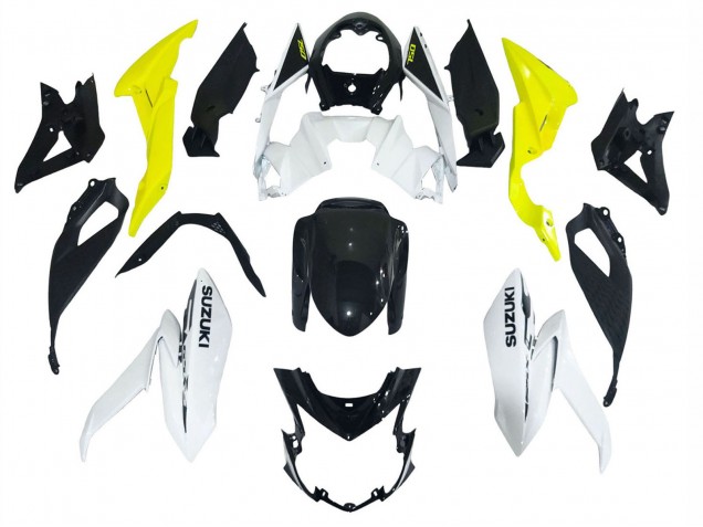 2017-2022 White Yellow Suzuki GSX-S 750 Motorcycle Fairings UK