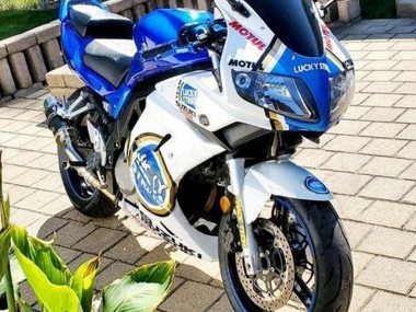 Buy 2003-2013 White Blue Lucky Strike Motul Suzuki SV650 Motorcycle Fairings UK