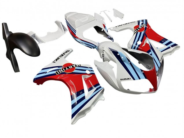 2003-2013 White Red Blue Martini Suzuki SV650 Motorcycle Fairings UK