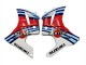2003-2013 White Red Blue Martini Suzuki SV650 Motorcycle Fairings UK